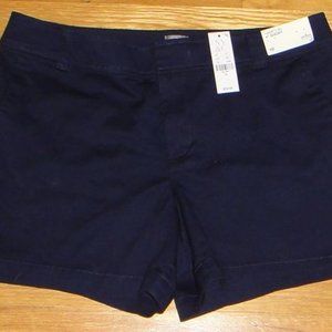 NY & Co Hampton 4" Shorts Navy Blue Size 10 Brand New With Tag